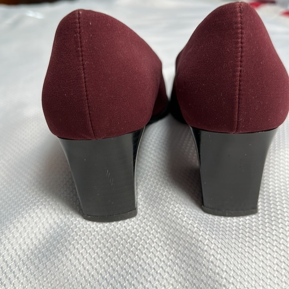 ~3 for $20~ Lizflex maroon pumps chunky heel - Picture 7 of 7